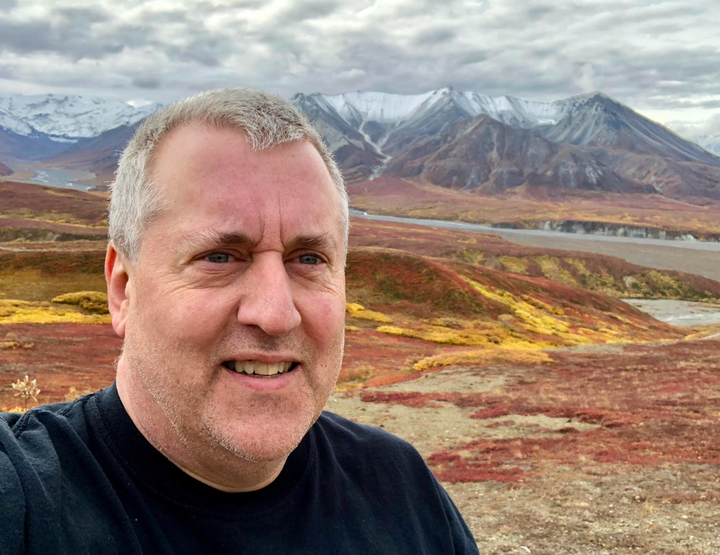 The author soaks in the breathtaking sights of Denali National Park in Alaska. "Embracing the outdoors has been vital to my mental well-being," he writes.