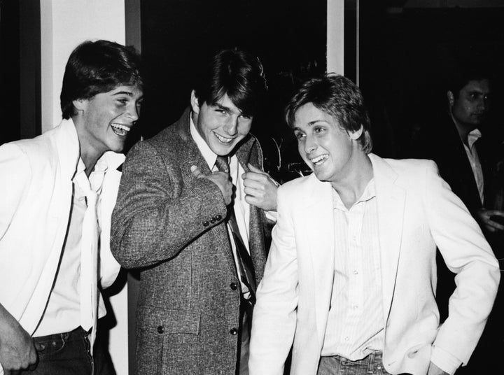 Amy Poehler Credit Tom Cruise For Serving to Her Uncover 1 Of Her Greatest Turnoffs - The Boston Courier 1 From left: Rob Lowe, Cruise, and Emilio Estevez at the premiere screening of the TV movie “In the Custody of Strangers” in 1982.
