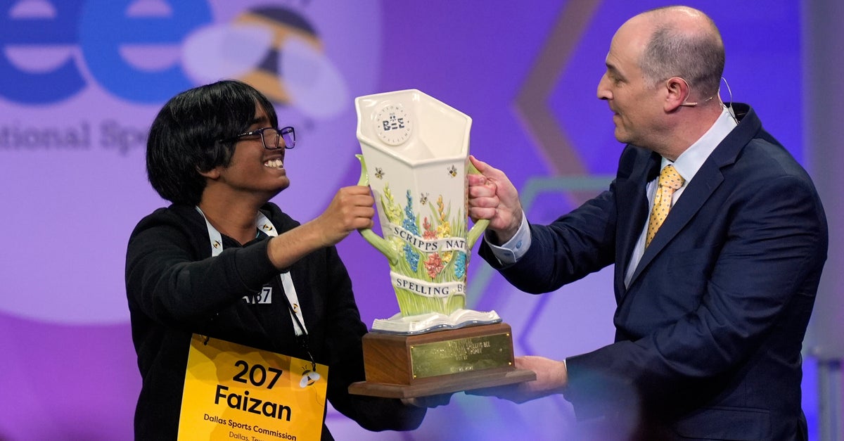 Faizan Zaki Wins 2025 Scripps National Spelling Bee A Year After Finishing Runner-Up