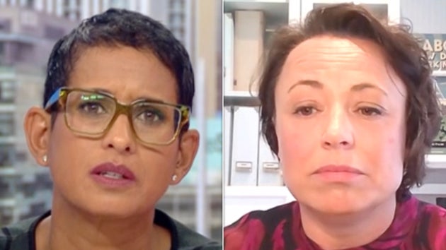 Naga Munchetty and Catherine McKinnell on BBC Breakfast.
