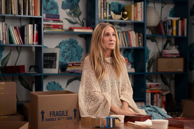Sarah Jessica Parker in Carrie's old apartment in season two of And Just Like That