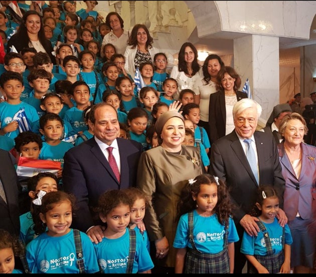 Φωτογραφία αρχείου - 2018: Ο Αμπντέλ Φατάχ Αλ Σίσι με τον (τότε) Ελληνα Πρόεδρο Προκόπη Παυλόπουλο