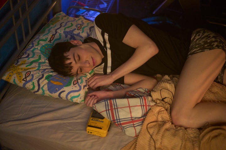 Ellis Howard as Byron – a character inspired by a teenage Paris Lees – in What It Feels Like For A Girl