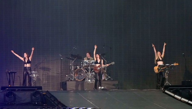 Haim on stage in 2023