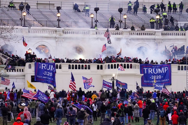 Rioters storming the U.S. Capitol on Jan. 6, 2021.