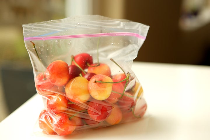 Plastics from storage baggies can leach into your food, too.