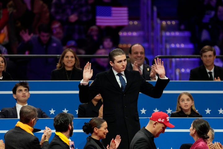 Barron Trump, son of President Donald Trump, during the 60th presidential inauguration parade in January.