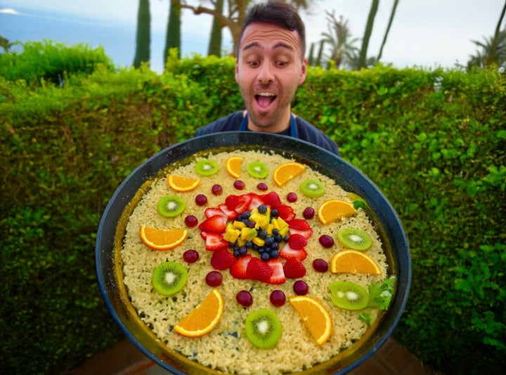 Paonessa, who holds a consequence paella above, is already seeing opportunities beyond societal media pinch collaborations pinch section restaurants connected limited-edition dishes.