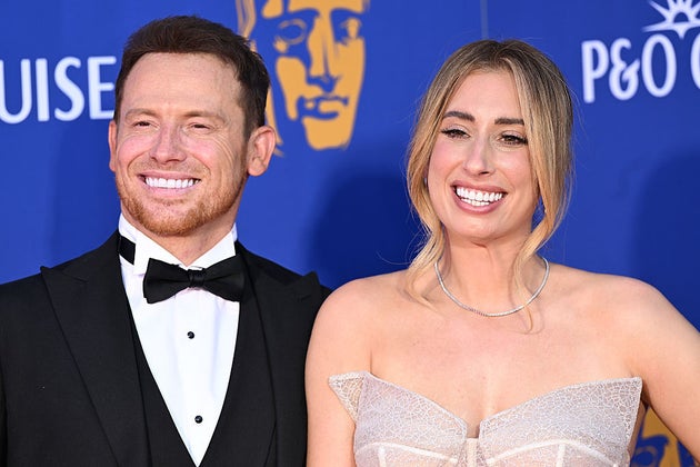 Joe Swash and Stacey Solomon attend the 2025 BAFTA Television Awards.