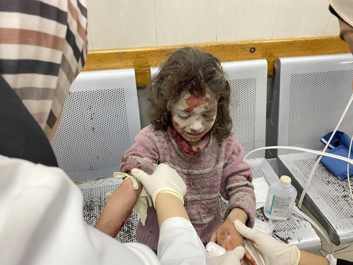 Wounded Palestinians are brought to Nasser Hospital for medical treatment after Israeli forces opened fire on a crowd gathered to receive humanitarian aid in Khan Younis, Gaza on June 3, 2025.