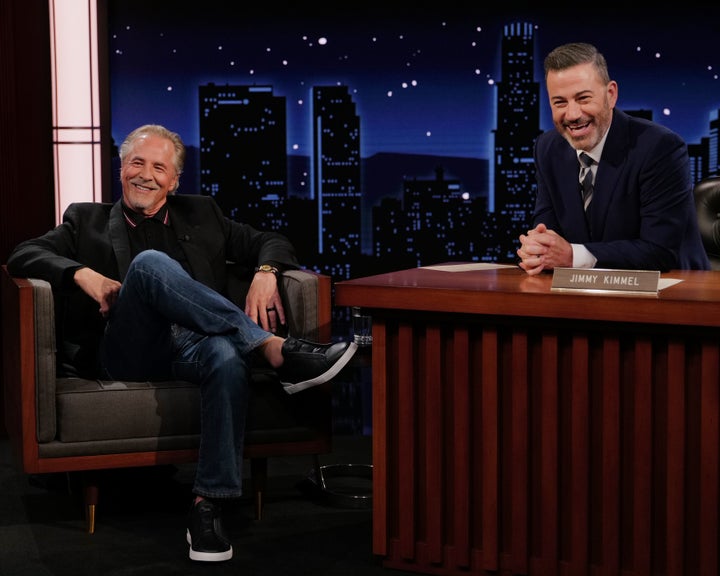 Don Johnson dished on some fun times at the White House during Wednesday's episode of "Jimmy Kimmel Live!"