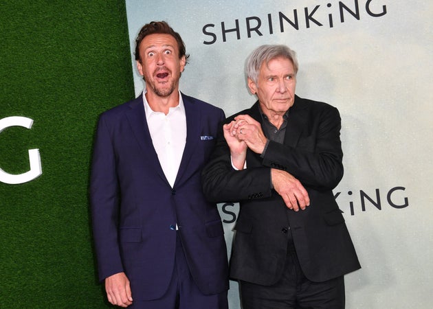 Jason Segel and Harrison Ford attend Apple TV+ premiere of 
