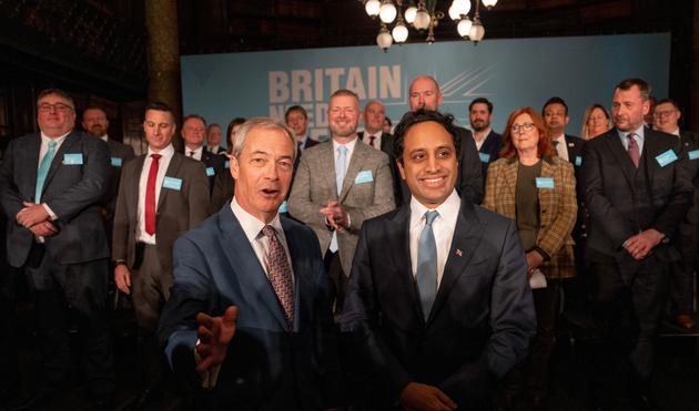 Nigel Farage dan Zia Yusuf
