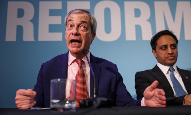 Reform UK leader Nigel Farage had a tricky week after his chairman Zia Yusuf (R) unexpectedly resigned.
