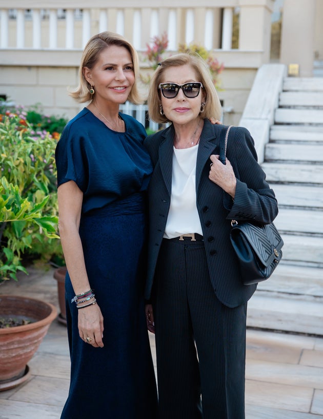 Η Τζένη Μπαλατσινού με τη μητέρα της Σόνια Χριστοδούλου.