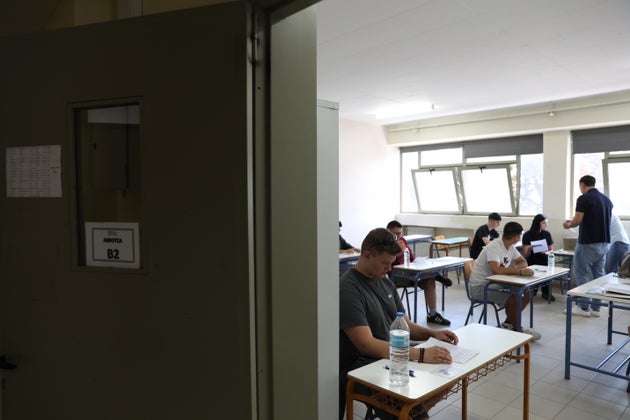 Εξεταστικό κέντρο κατά τις πανελλαδικές εξετάσεις 2025