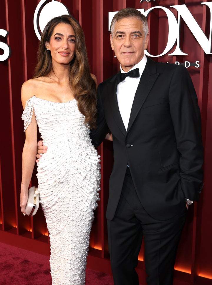 Amal Clooney and George Clooney.
