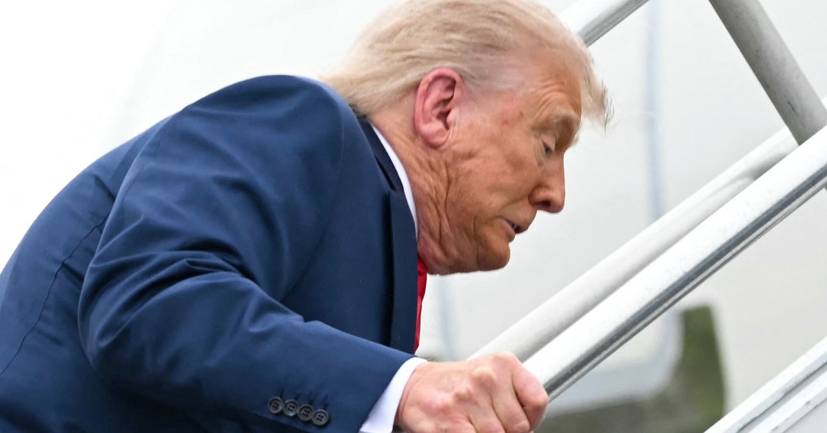Trump Stumbles On Air Force One Stairs After Mocking Biden For The Same Thing
