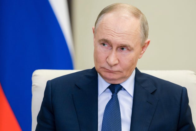 Russian President Vladimir Putin chairs a meeting of the Council for strategic development and national projects in Moscow.