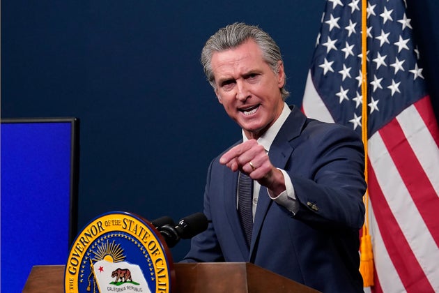 Καλιφόρνια. Ο κυβερνήτης Gavin Newsom κατά τη διάρκεια συνέντευξης Τύπου στο Σακραμέντο της Καλιφόρνια, Τετάρτη 14 Μαΐου 2025. (Photo/Rich Pedroncelli)