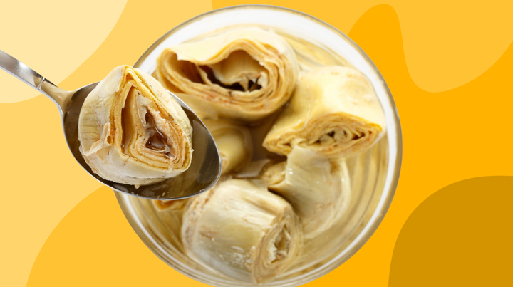 One can of artichoke hearts contains about 5 grams of dietary fiber.