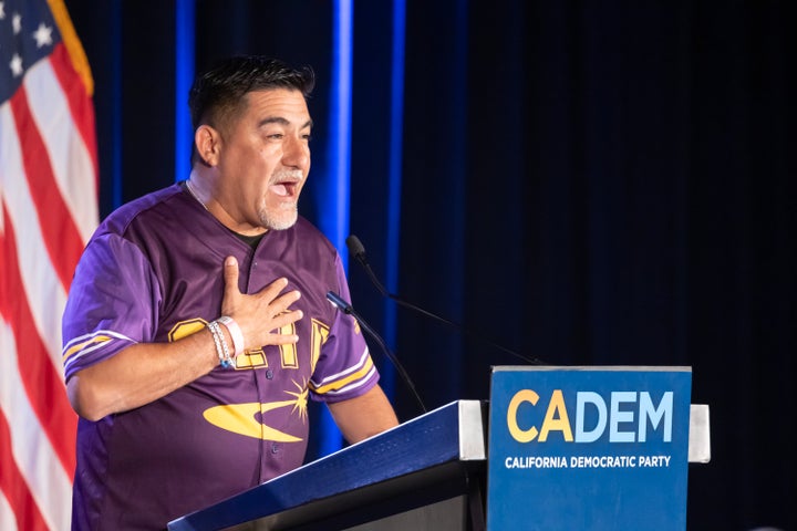 SEIU California President David Huerta was arrested Friday in an immigration workplace raid, according to his union.