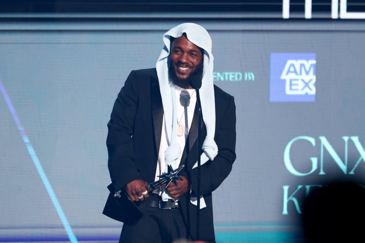 Kendrick Lamar at the BET Awards 2025 held at the Peacock Theater on June 9, 2025 in Los Angeles.