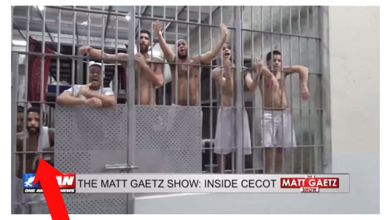 One America News Network footage shows detainees inside El Salvador's infamous CECOT prison.