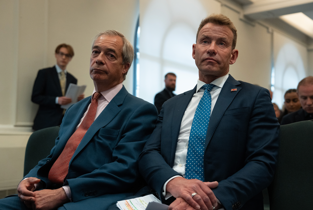 Nigel Farage and his new party chair David Bull