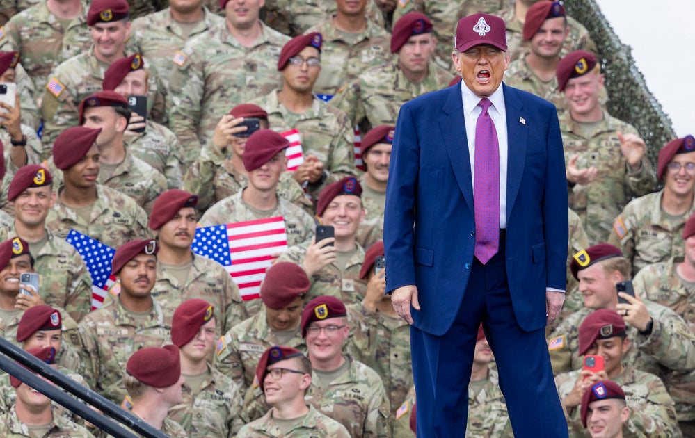 Trump Team Screened Troops Standing Behind Him At Fort Bragg For Looks, Beliefs: Report