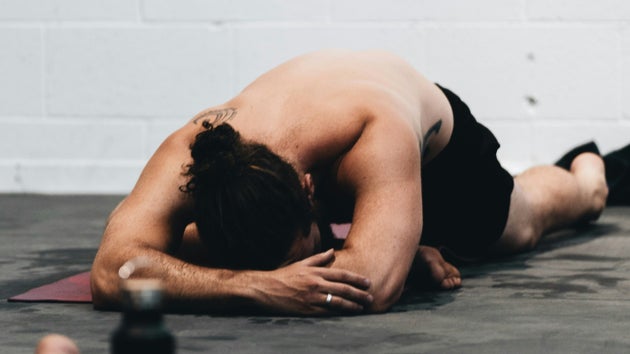 Person with sore muscle