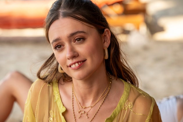 Aimee Lou Wood as Chelsea in the third season of The White Lotus