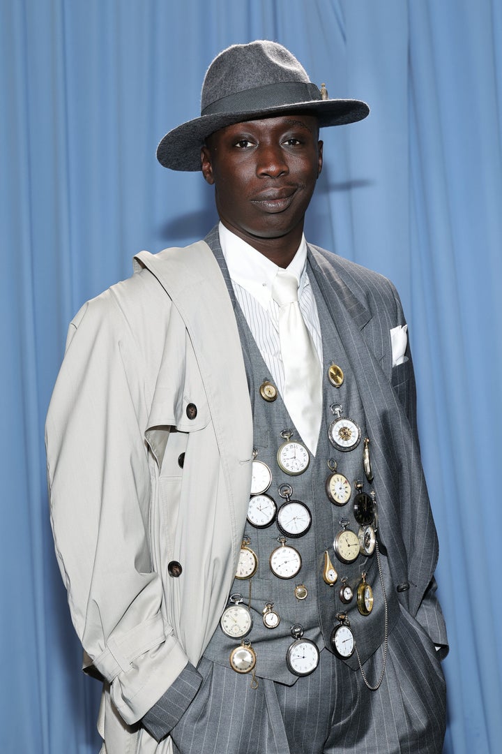 Khaby Lame participou da Gala de 2025 Met no Metropolitan Museum of Art em 5 de maio de 2025 na cidade de Nova York. 