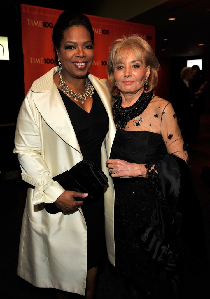The new documentary "Barbara Walters Tell Me Everything" features testimony from Oprah Winfrey, left, who calls Walters her "mentor."