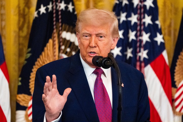WASHINGTON, DC June 12: US President Donald Trump delivers remarks before signing executive orders in the East Room of the White House on Thursday June 12, 2025. The executive orders block California's rule banning the sale of new gas-powered cars by 2035. (Photo by Demetrius Freeman/The Washington Post via Getty Images)