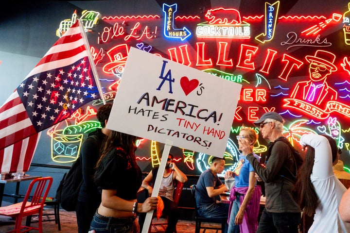 Uma placa no Los Angeles 