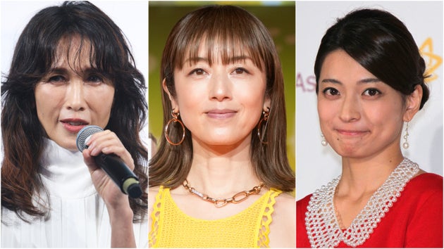 （左から）工藤静香さん、高岡早紀さん、乙葉さん