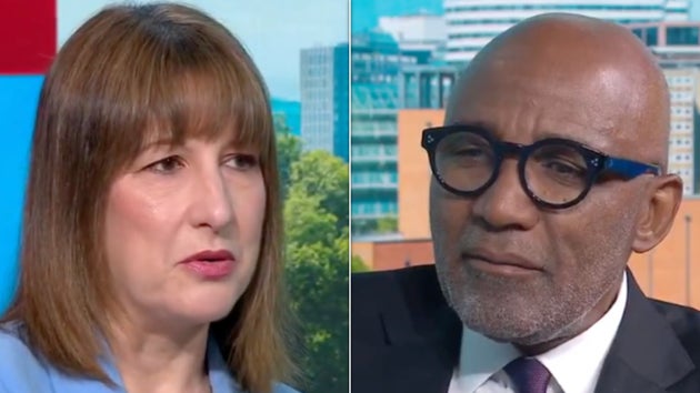 Rachel Reeves and Trevor Phillips on Sky News.
