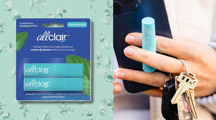 The $13 Allclair non-medicated herbal inhaler helps reviewers with nausea and car sickness. 
