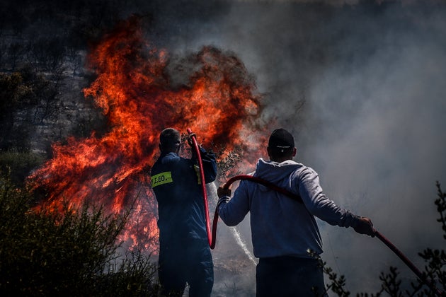 Πυρκαγιά στο Άνω Σούλι Μαραθώνα, Δευτέρα 16 Ιουνίου 2025. (ΘΑΝΑΣΗΣ ΔΗΜΟΠΟΥΛΟΣ/EUROKINISSI)