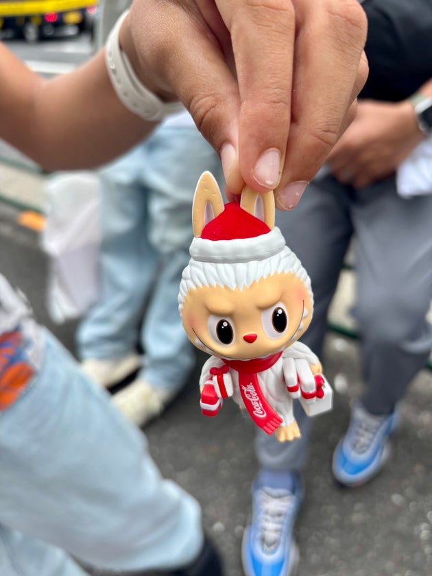 少年が他店舗でゲットしたと見せてくれた、ラブブのフィギュア