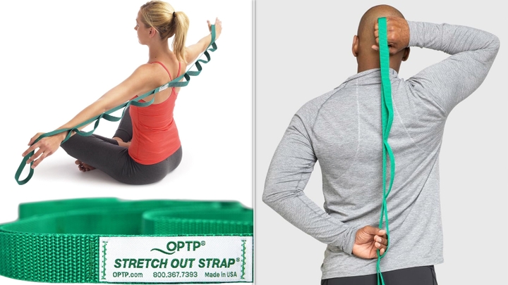 The 6-foot strap has 10 loops for you to slip your hands, arms and legs into as needed.