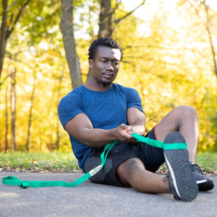 Use the Stretch Out before and after your daily walks and runs! It's especially handy for those who can't quite reach their feet but want a deep muscle stretch.