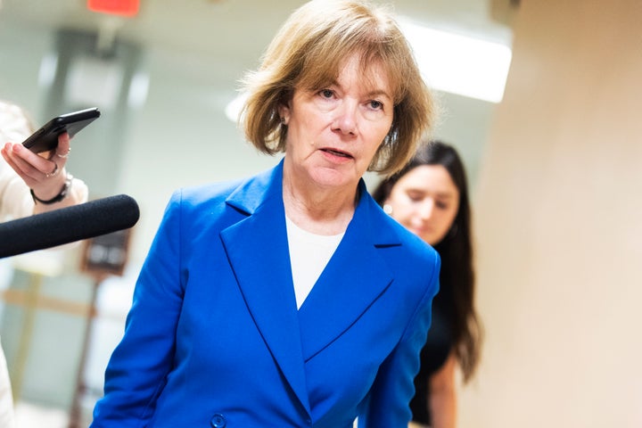 Sen. Tina Smith (D-Minn.), photographed in the U.S. Capitol on Tuesday, June 17, 2025.