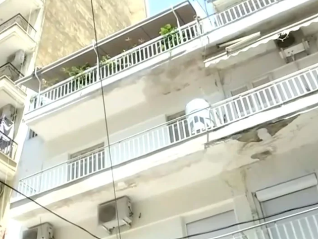 Το σημείο στο οποίο εντοπίστηκε το βρέφος της οικογένειας στη Θεσσαλονίκη.