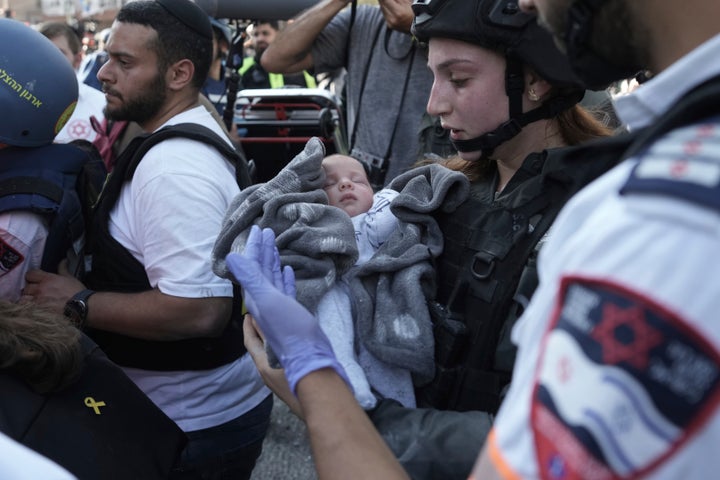 Iranian Missiles Hit A Hospital And Wound Over 200. Israel Threatens Iran's High Chief 1 A baby is evacuated from the site of a direct hit from an Iranian missile strike in Ramat Gan, Israel, Thursday, June 19, 2025. (AP Photo/Oded Balilty)