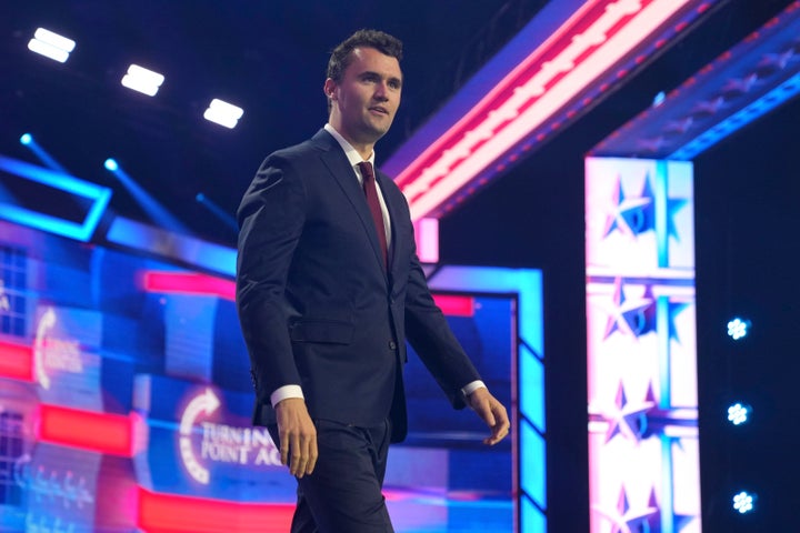 Charlie Kirk speaks at AmericaFest on Dec. 22, 2024, in Phoenix, Arizona.