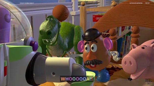 Caption with Intentionで沢山の登場人物が発言する時の字幕の様子