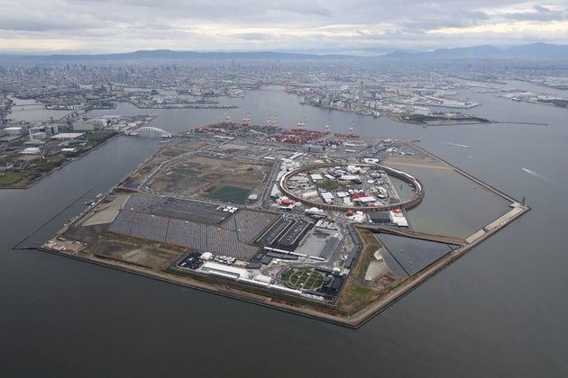 夢洲（上空写真）
