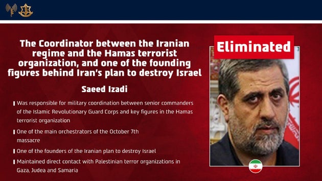 Ο Σαΐντ Ιζαντί- Δημοσίευση των IDF